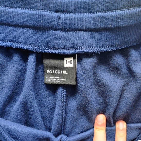 UNDER ARMOUR navy sweatpants - Picture 3 of 4